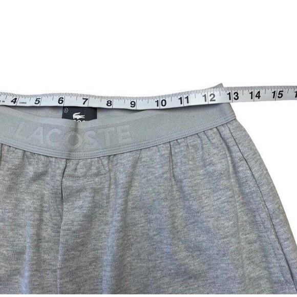 LACOSTE Sleepwear Pants Piqué Knit Straight Elastic Waist Pockets Loungewear SM - Picture 9 of 11
